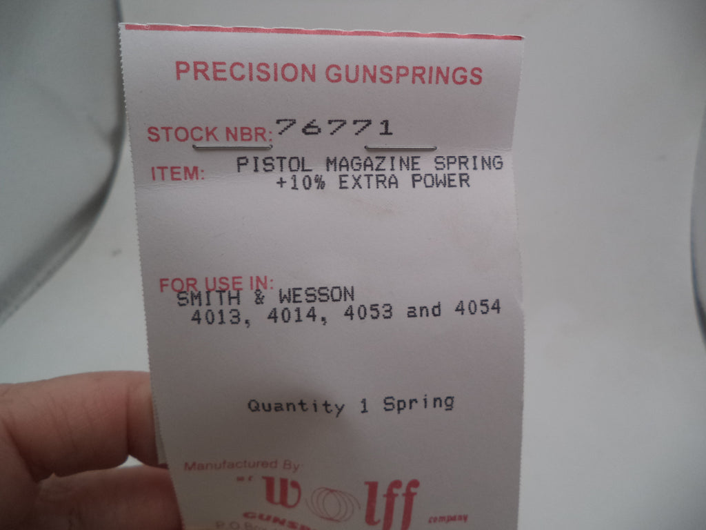 76771 Wolff Magazine Spring - S&W 4053 4054 4013 .40 S&W