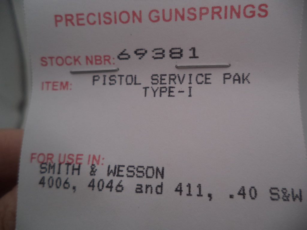 Wolff Complete Magazine Spring Service Pak for S&W Model 1066 10mm | Part 69351
