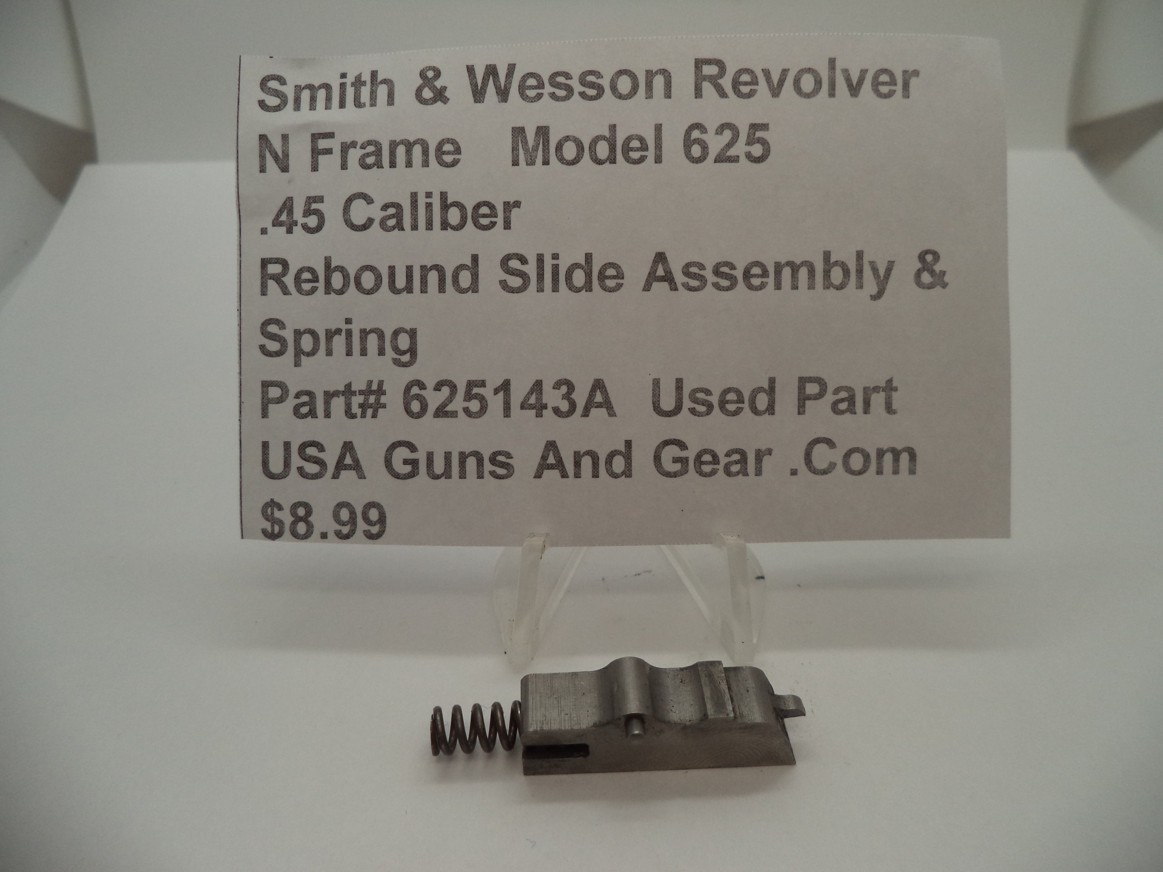 625143A Smith & Wesson N Frame Model 625 Rebound Slide & Spring .45 Caliber