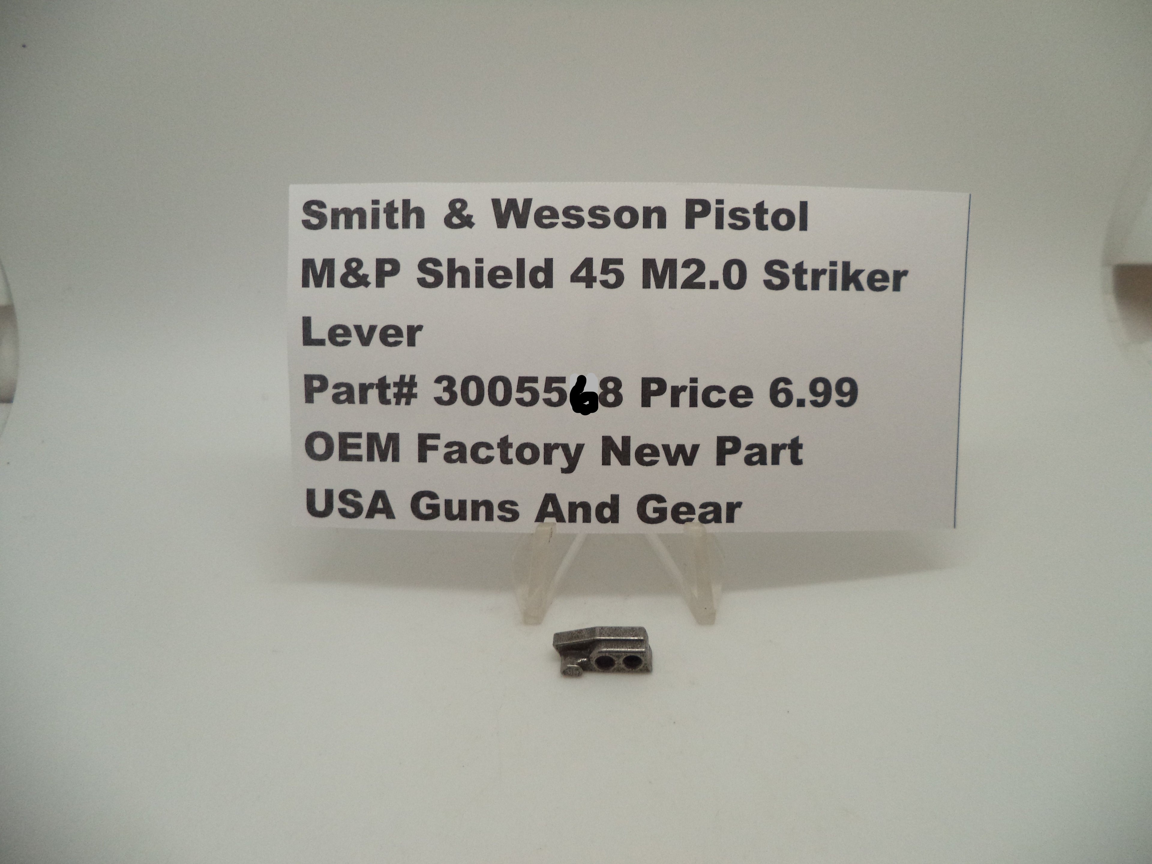 Smith & Wesson Pistol M&P Shield 45 M2.0 Striker Lever New Part 3005568