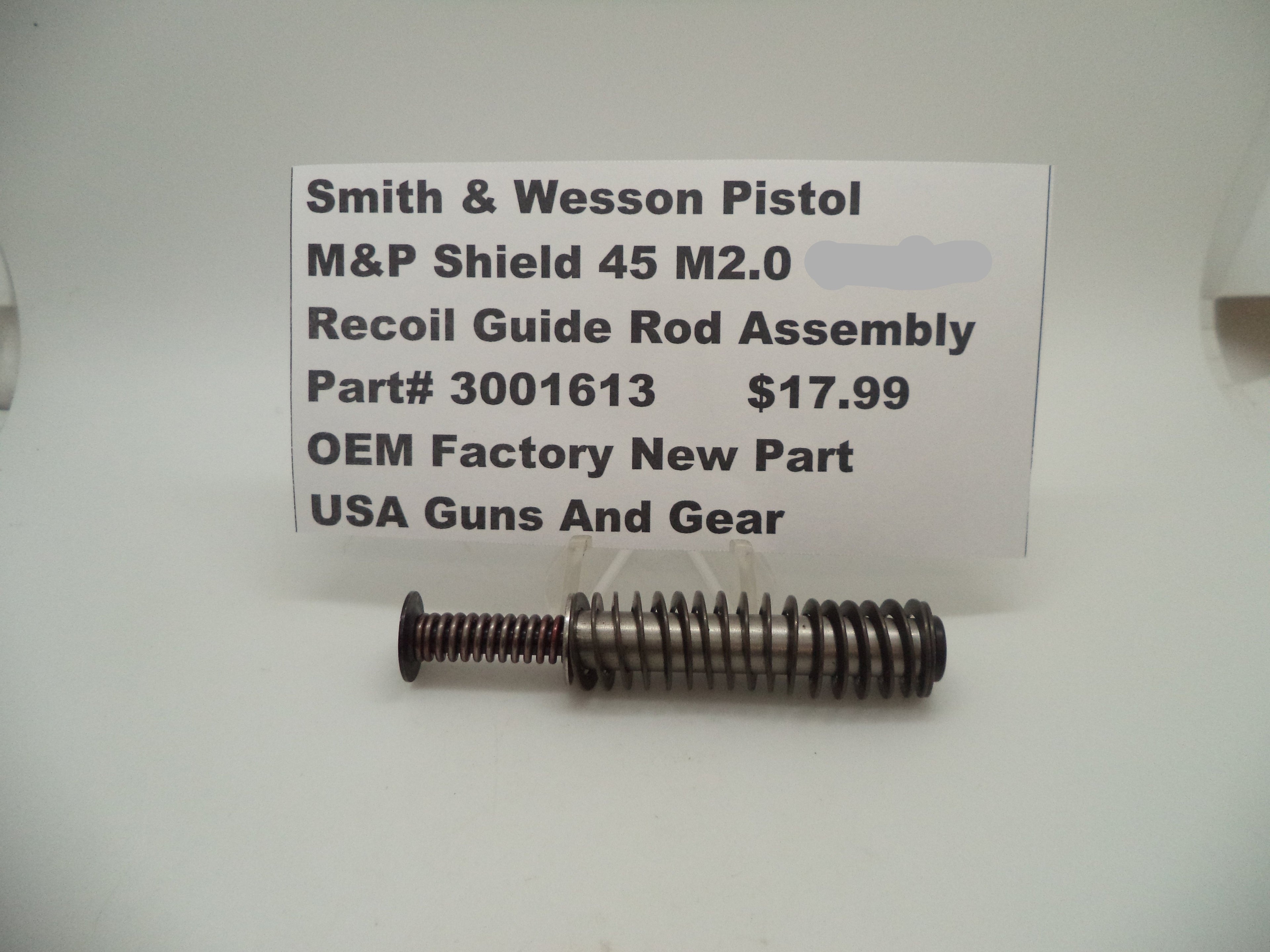 Smith & Wesson M&P Shield 45 Recoil Guide Assembly - M2.0 & 1.0 - Factory OEM 3001613
