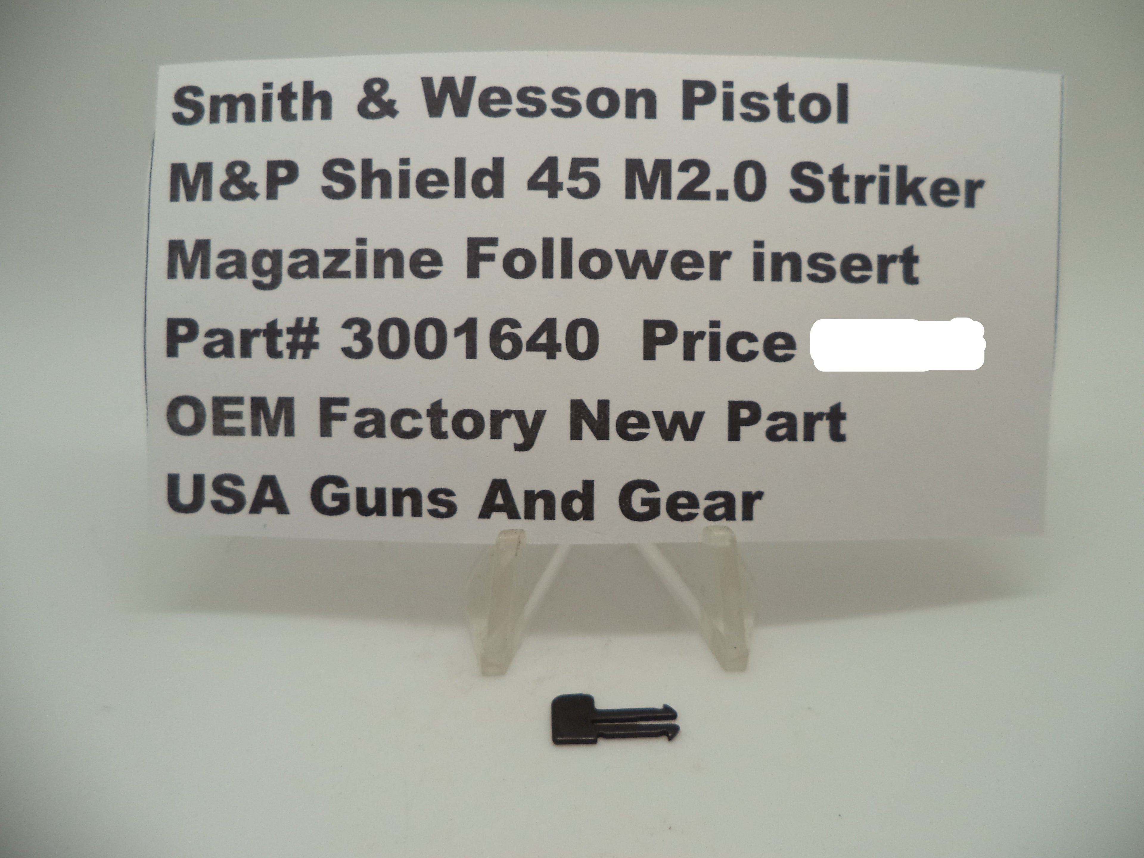 S&W M&P Shield 45 M2.0 Mag Follower Insert | OEM 3001640