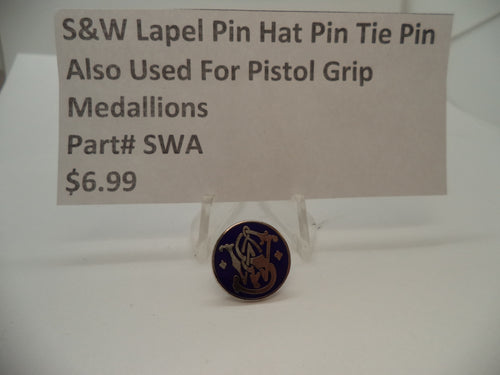150000409 Smith & Wesson Lapel Pin Hat Pin Tie Pin Or for Pistol Grips