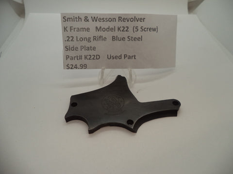 K22D Smith & Wesson K Frame Model K22 Side Plate .22 Long Rifle