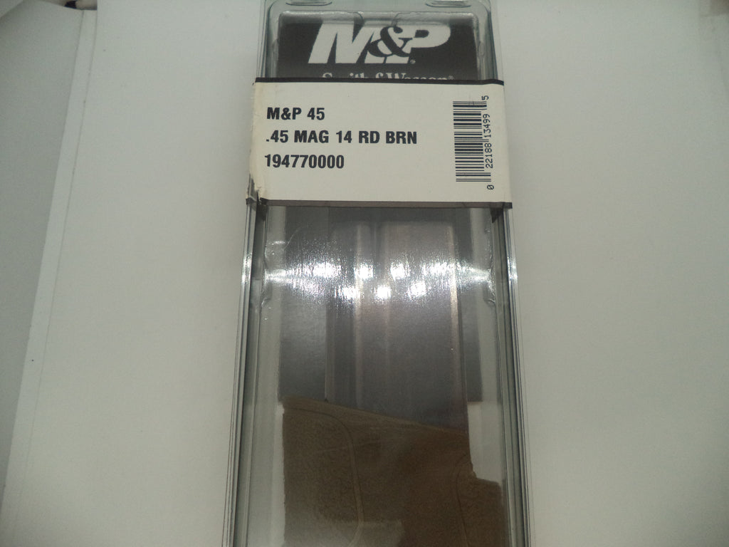 Smith & Wesson Pistol M&P 45 14 Round Magazine Brown 194770000