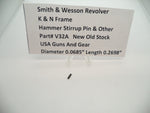 V32A Smith & Wesson K & N Frame Revolver Hammer Stirrup Pin & Other New Part