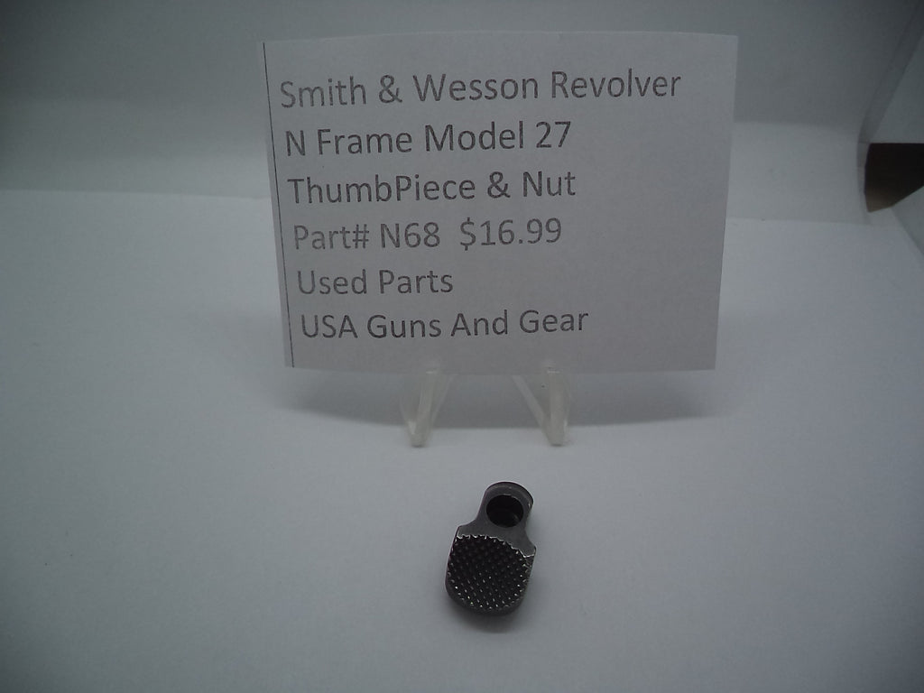 N68 Smith and Wesson N Frame Model 27 Thumbpiece Blue Used 357 Mag