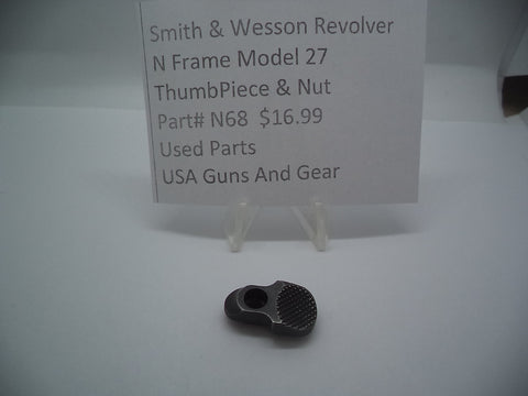 N68 Smith and Wesson N Frame Model 27 Thumbpiece Blue Used 357 Mag