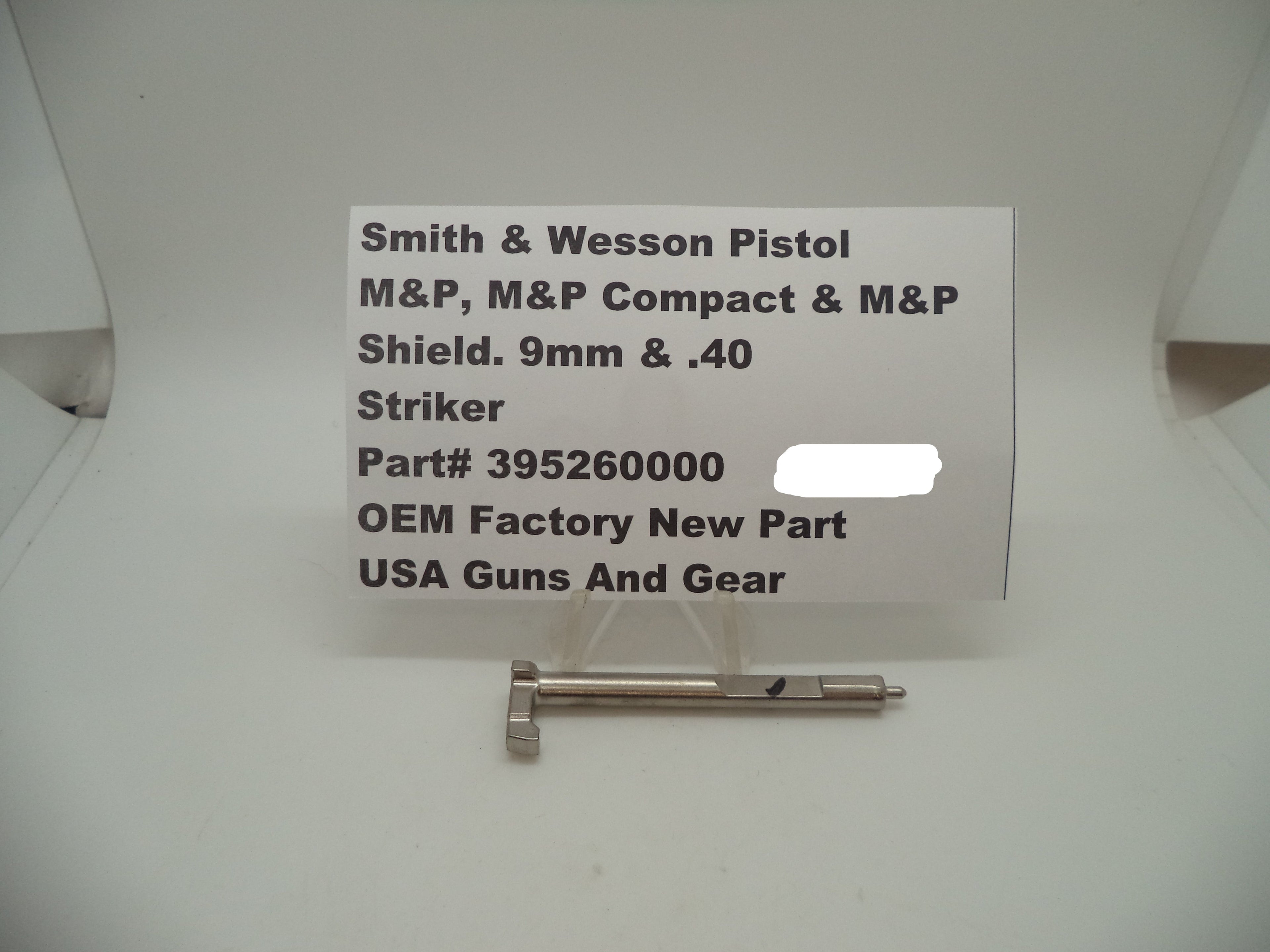 Smith & Wesson M&P Striker - 9mm/.40 All Models - Factory OEM 395260000