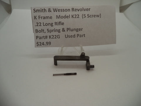 K22G Smith & Wesson K Frame Model K22 Bolt Spring & Plunger .22 Long Rifle
