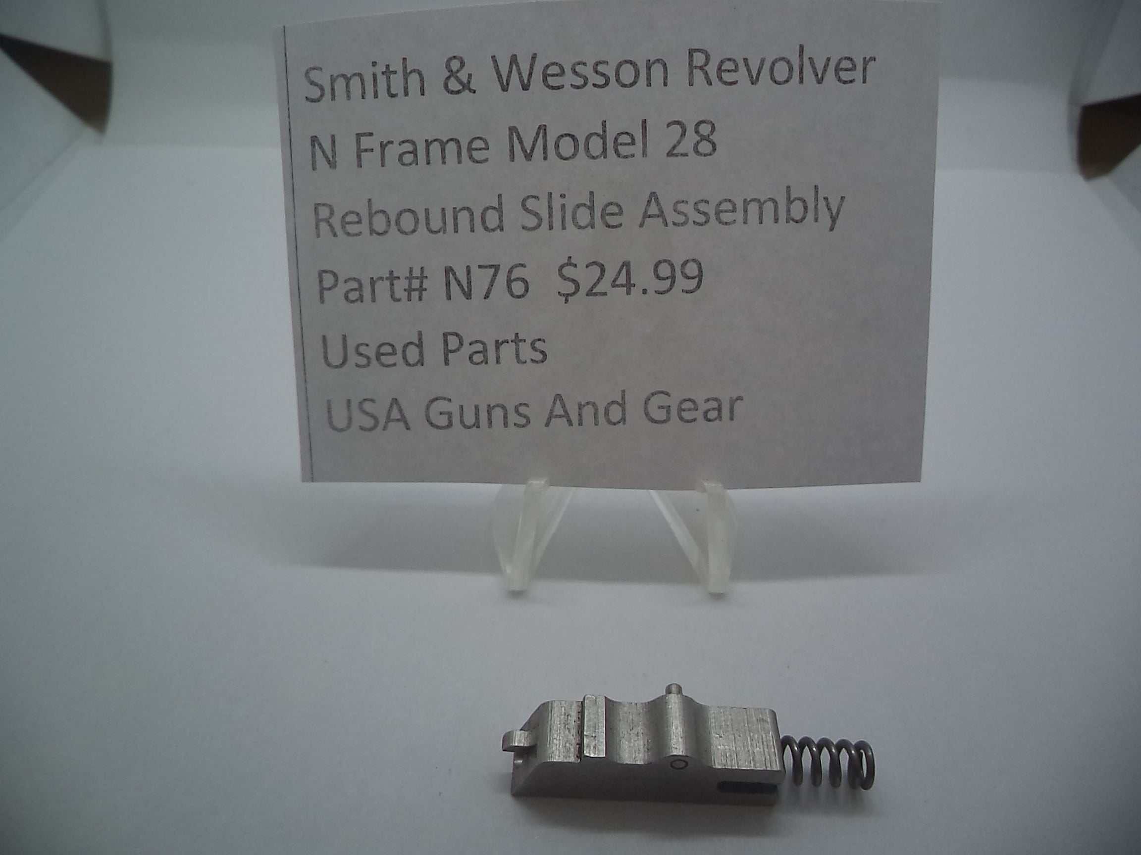 N76 Smith & Wesson Used N Frame Model 28 rebound slide assembly -                                USA Guns And Gear-Your Favorite Gun Parts Store