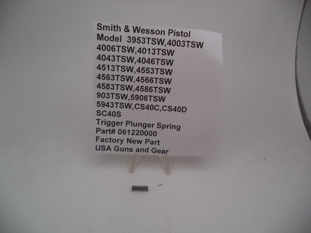 S&W Trigger Plunger Spring 061220000 - Model 5943TSW 4046TSW 4003TSW