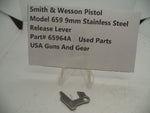 65964A Smith & Wesson Pistol Model 659 Release Lever 9MM Used Part