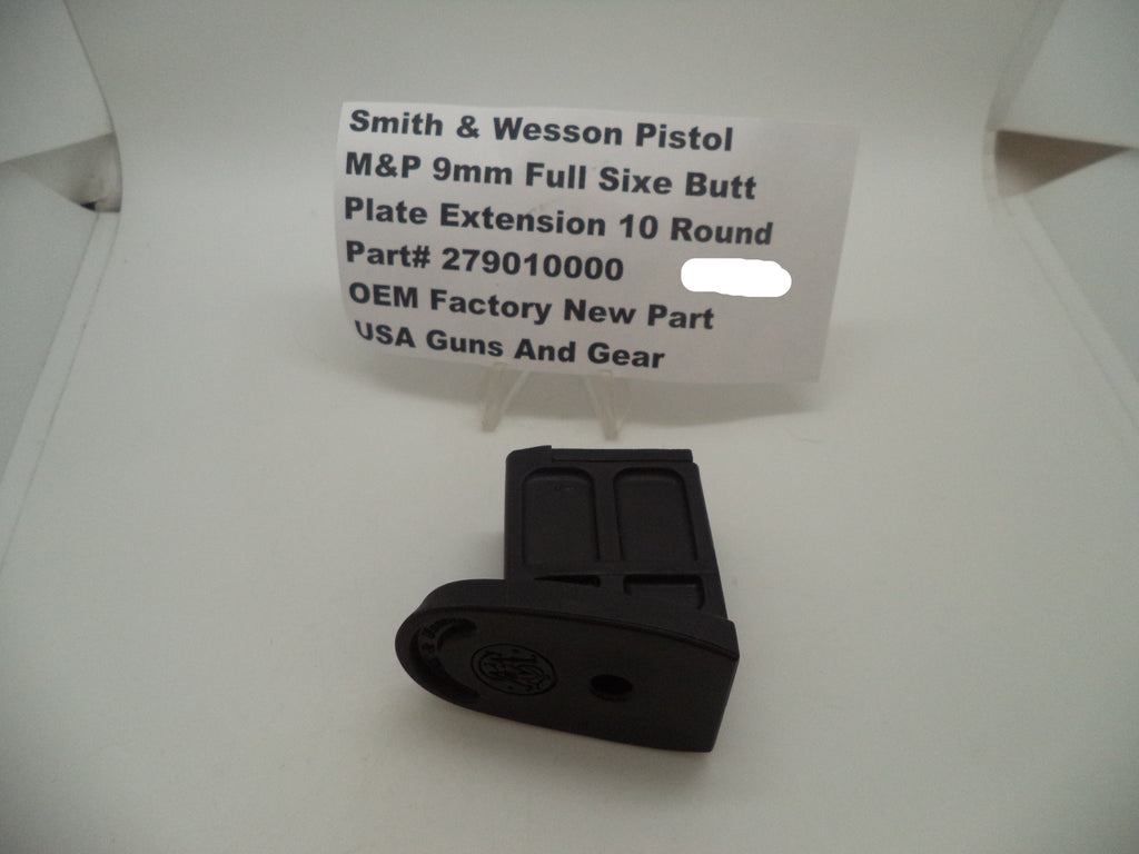 Smith & Wesson M&P9 Full Size Magazine Buttplate - 10 Round Reducer - Factory OEM