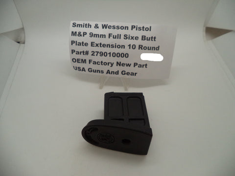 279010000 Smith & Wesson Pistol M&P 9mm Full Size ButtPlate Extension 10 Round