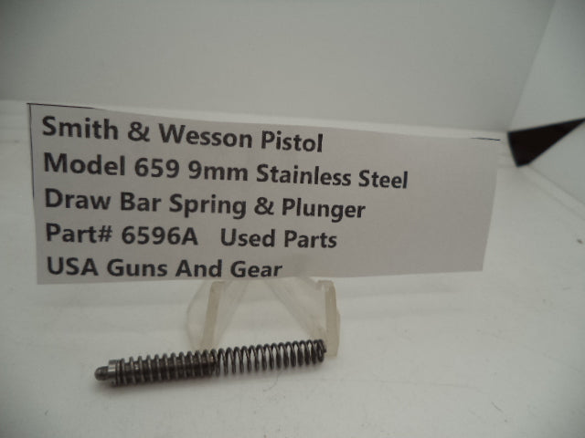 6596A Smith & Wesson Pistol Model 659 Draw Bar Spring & Plunger 9MM