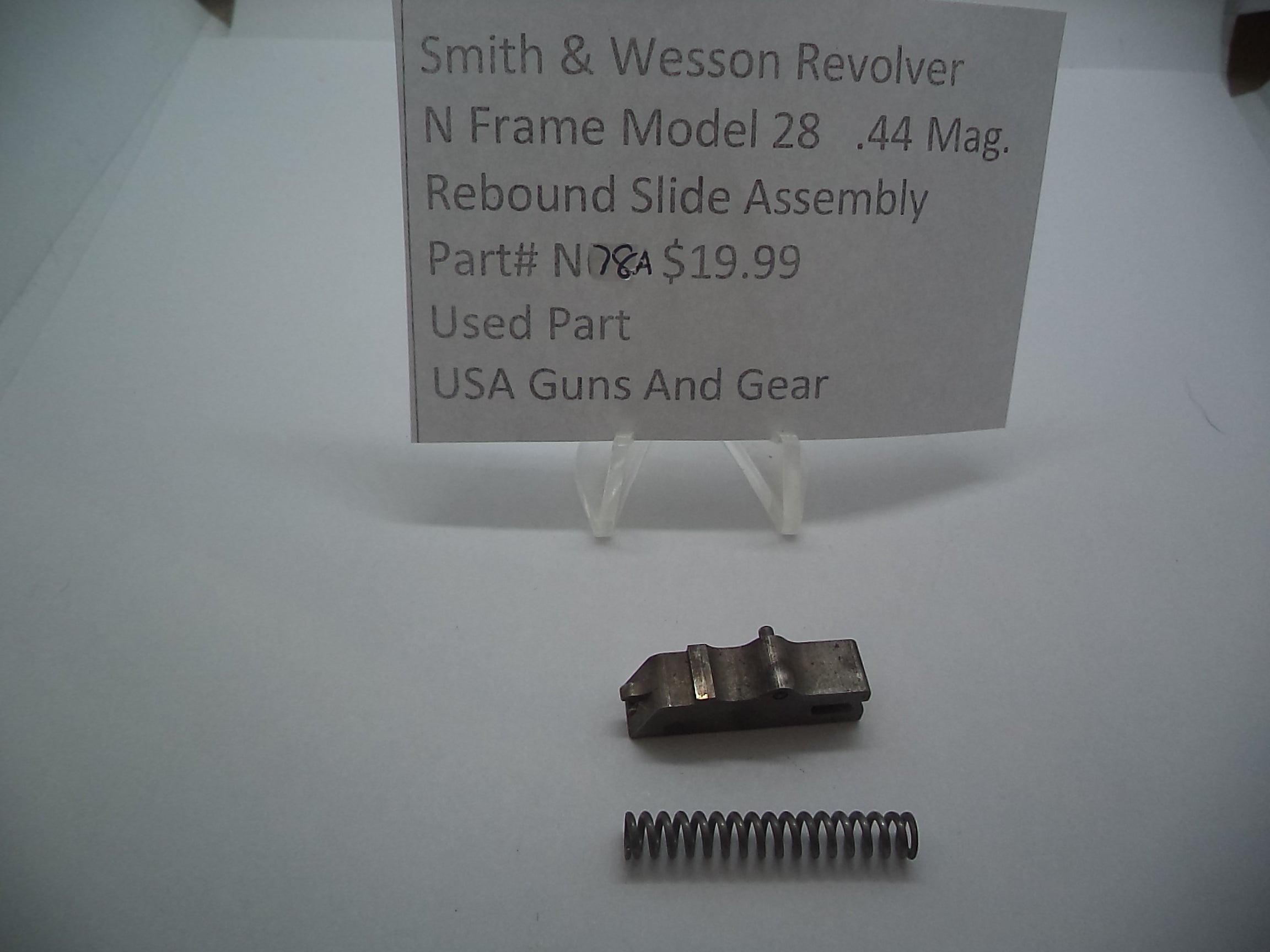 N78A Smith & Wesson Revolver N Frame Model 29 .44 Mag. Rebound Slide Assy.