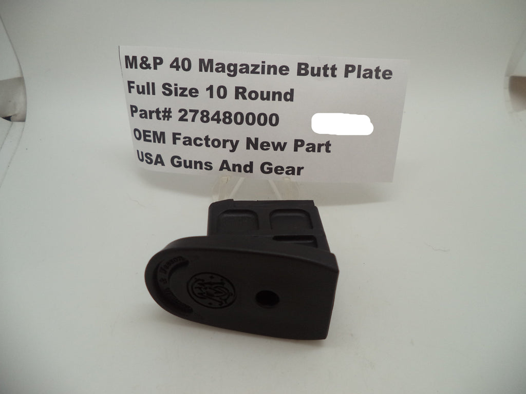Smith & Wesson M&P 40 Magazine Buttplate - 10 Round - Full Size - Factory OEM