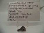 K22H Smith & Wesson K Frame Model K22 Used Cylinder Stop .22 Long Rifle