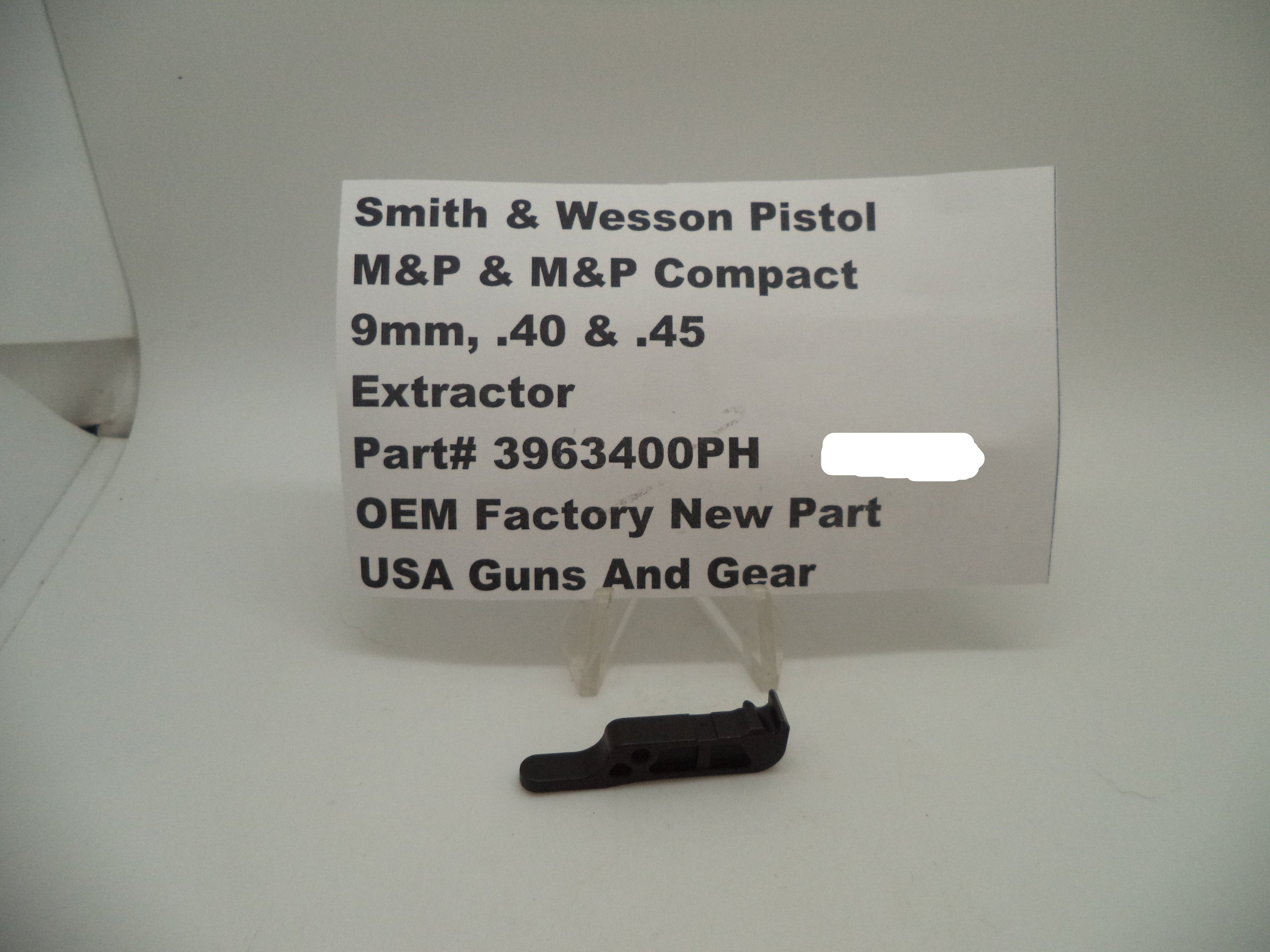 Smith & Wesson M&P Extractor 9mm/40/45 | OEM 3963400PH