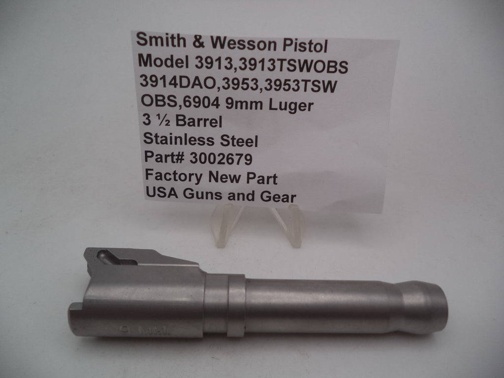 3002679 S&W Barrel 3.5" - 3913 3914DAO 3953 6904 9mm
