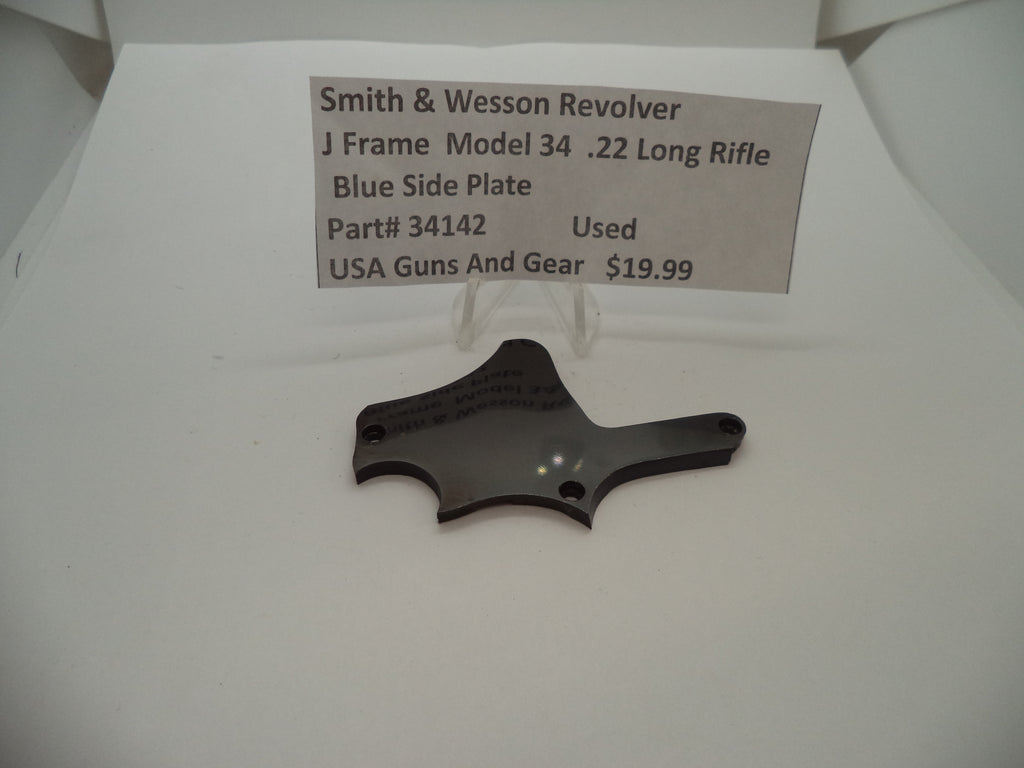34142 Smith & Wesson J Frame Model 34 Used Side Plate .22 Long Rifle