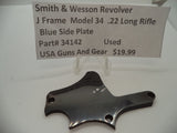34142 Smith & Wesson J Frame Model 34 Used Side Plate .22 Long Rifle