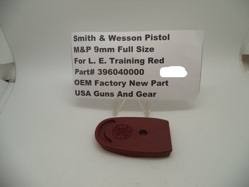 Smith & Wesson M&P9 Full Size Magazine Buttplate - Red Training Marker - Factory OEM
