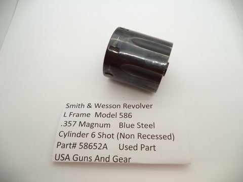 58652A Smith & Wesson L Frame Model 586 Cylinder Non-recessed .357 Mag Used Part