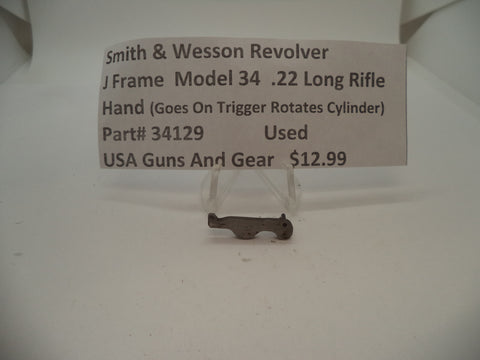 34129 Smith & Wesson J Frame Model 34 Used Hand .22 Long Rifle