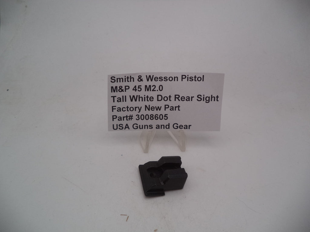 S&W M&P 45 M2.0 Tall White Dot Rear Sight | OEM 3008605