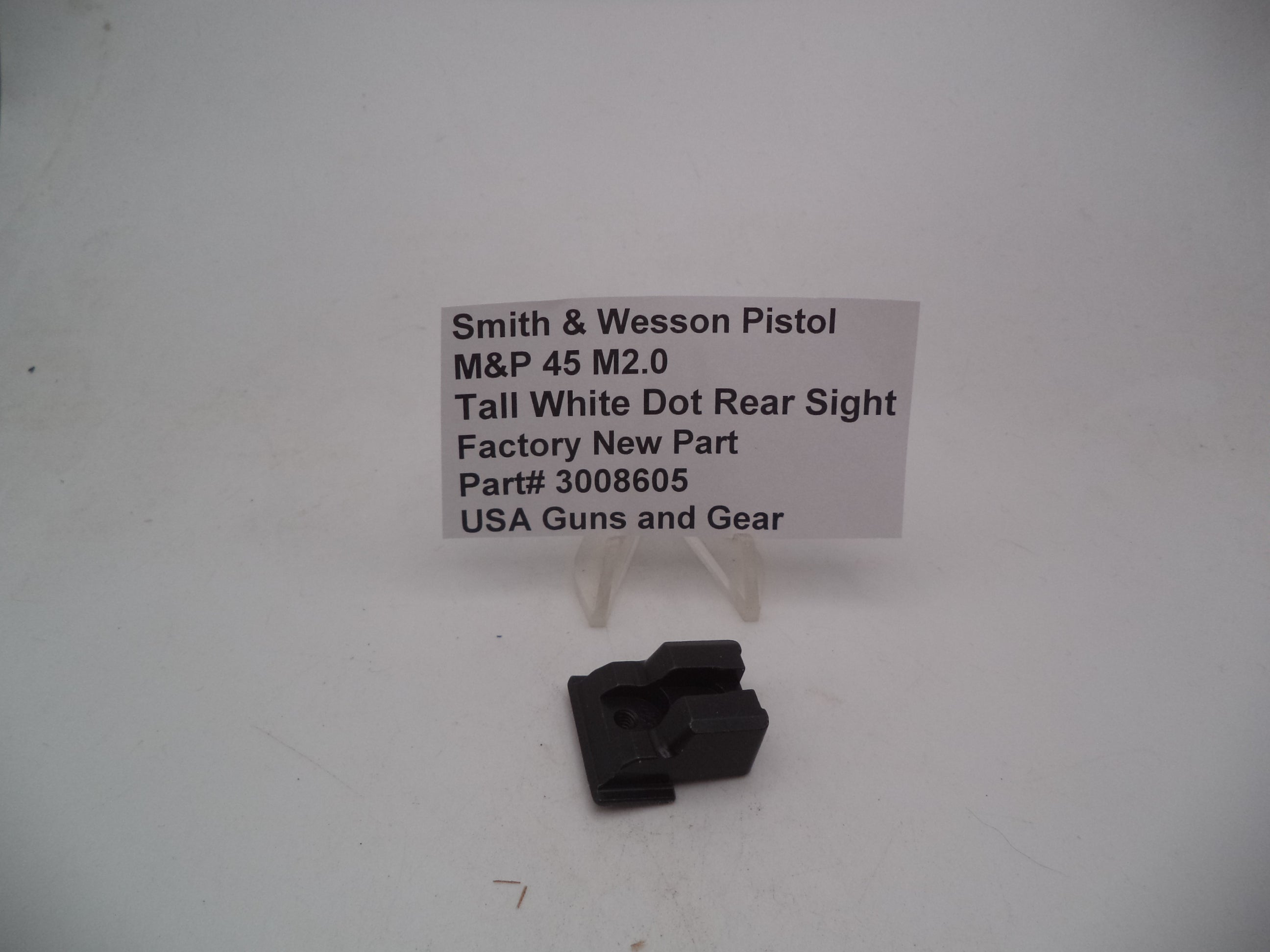 S&W M&P 45 M2.0 Tall White Dot Rear Sight | OEM 3008605
