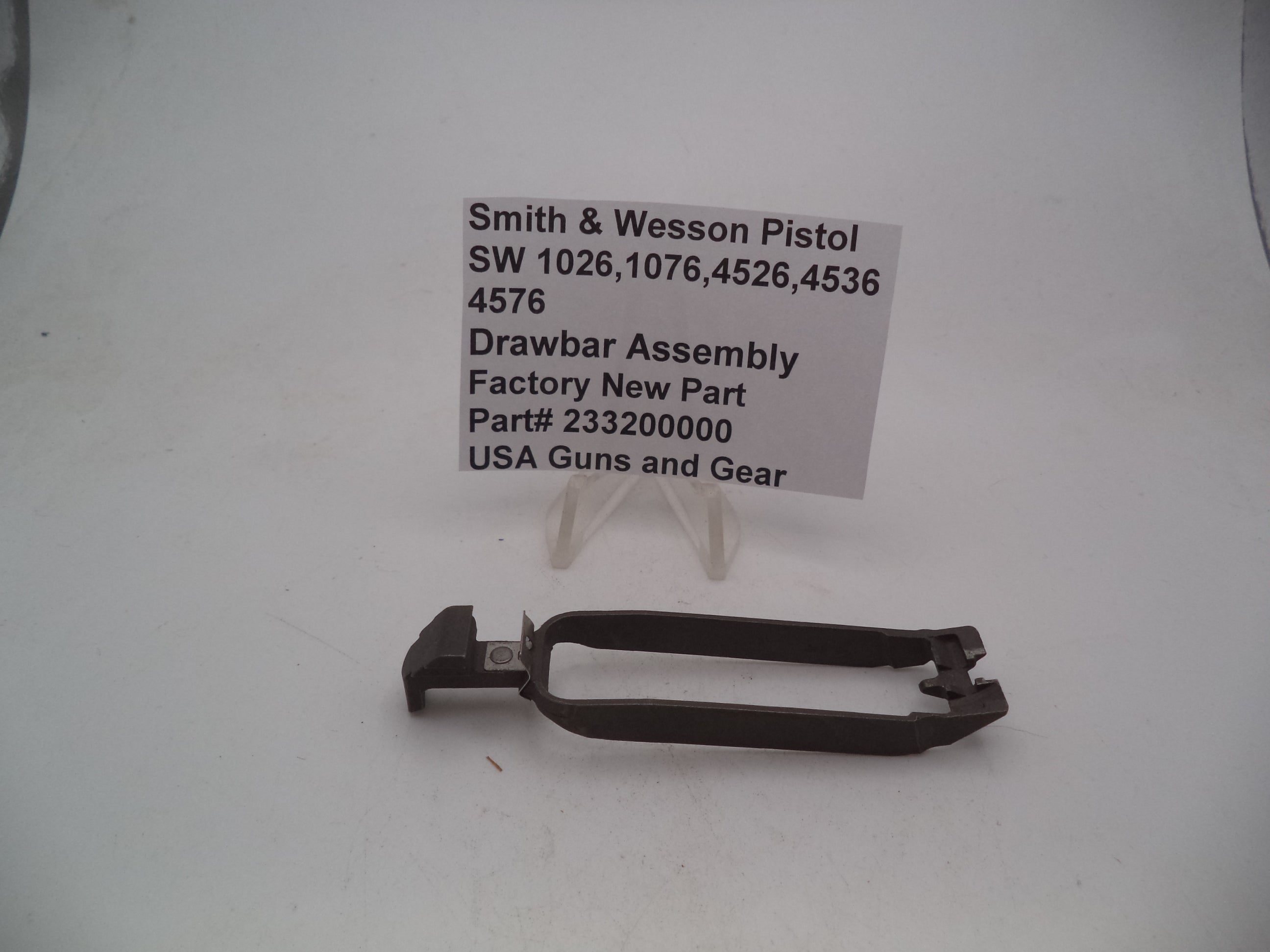S&W Drawbar Assembly 233200000 - Model 1026 1076 4526 4536 4576