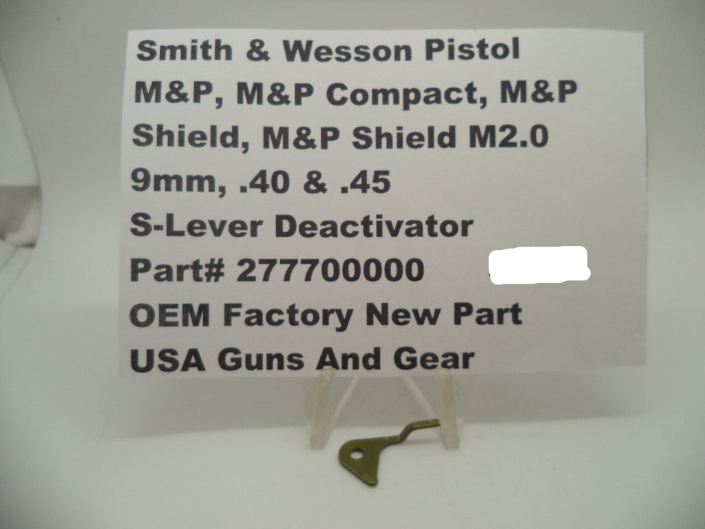 Smith & Wesson M&P Sear Deactivation Lever - 9mm/.40/.45 All Models - Factory OEM 277700000