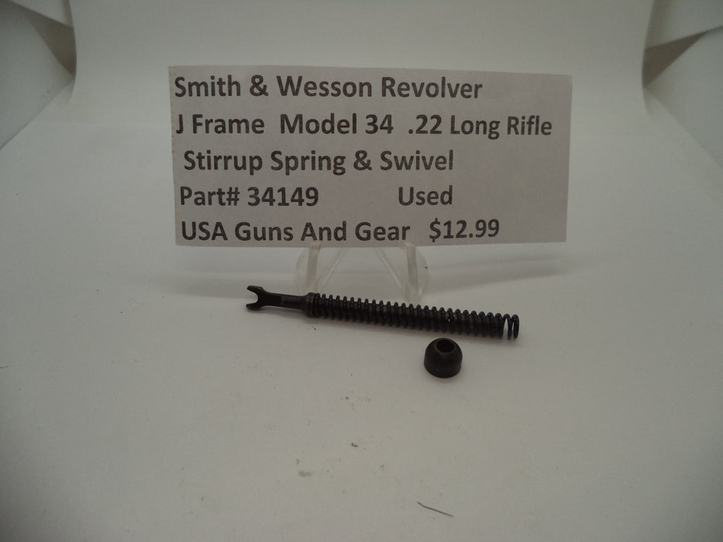 34149 Smith & Wesson J Frame Model 34 Used Stirrup Spring & Swivel .22 Long Rifle