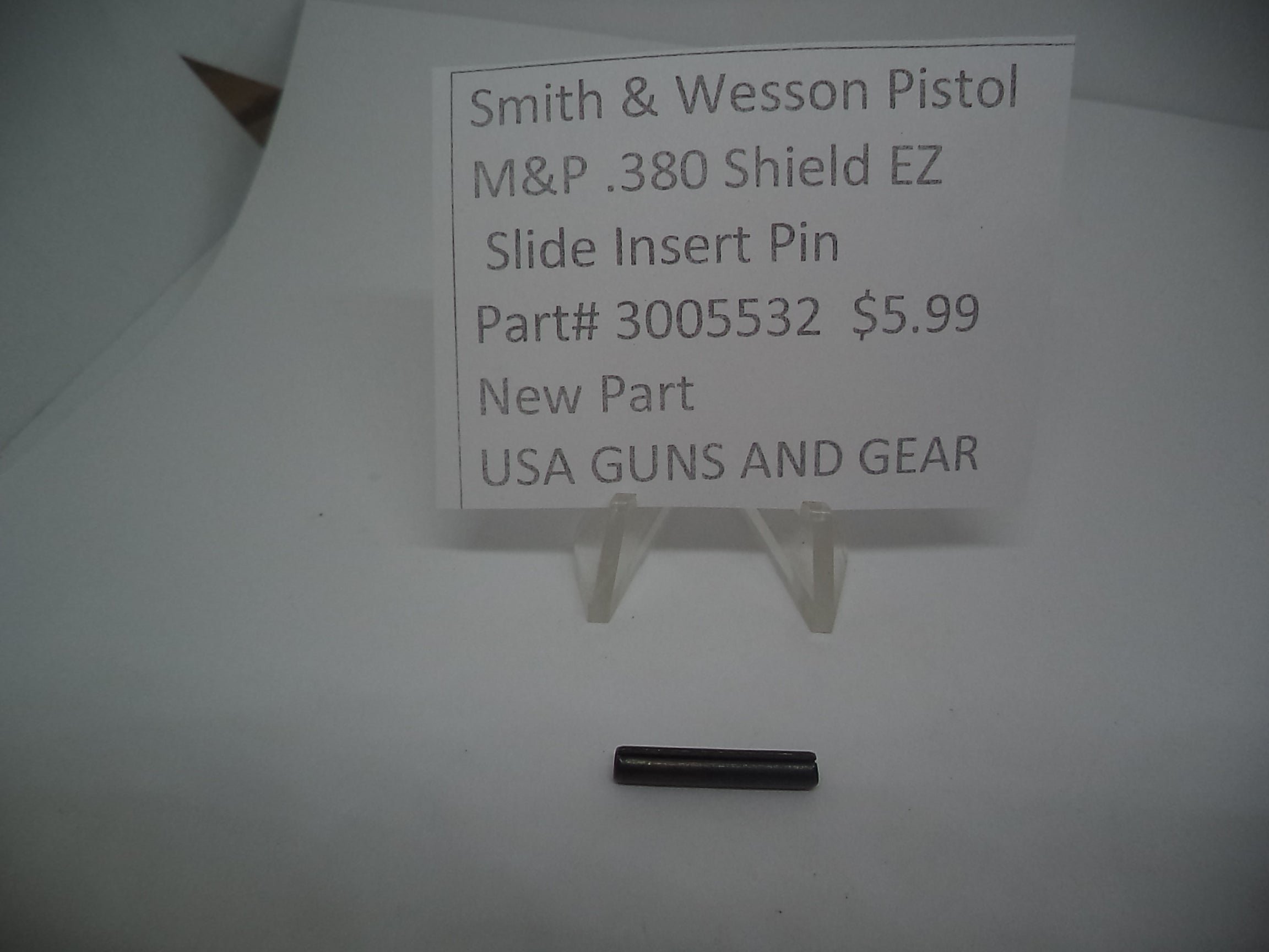 Smith & Wesson M&P 380 Shield EZ Slide Insert Pin 3005532