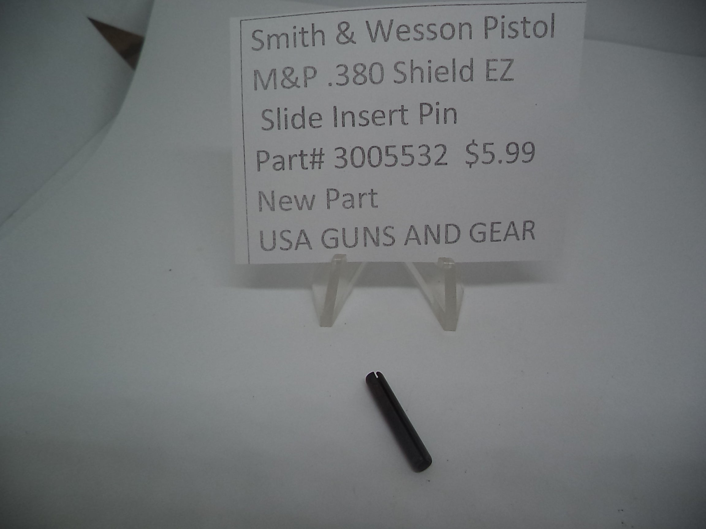 Smith & Wesson M&P 380 Shield EZ Slide Insert Pin 3005532