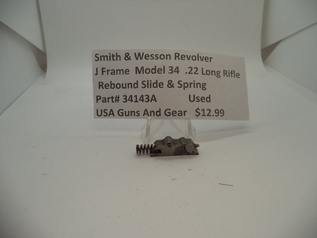 34143A Smith & Wesson J Frame Model 34 Rebound Slide & Spring .22 Long Rifle