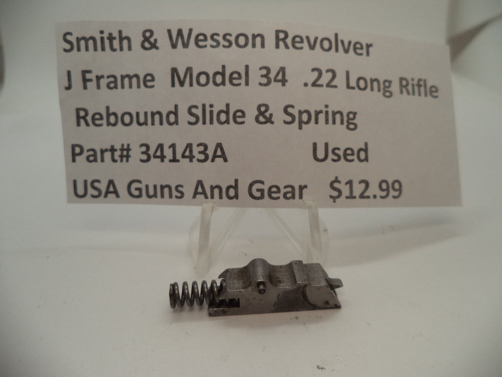34143A Smith & Wesson J Frame Model 34 Rebound Slide & Spring .22 Long Rifle