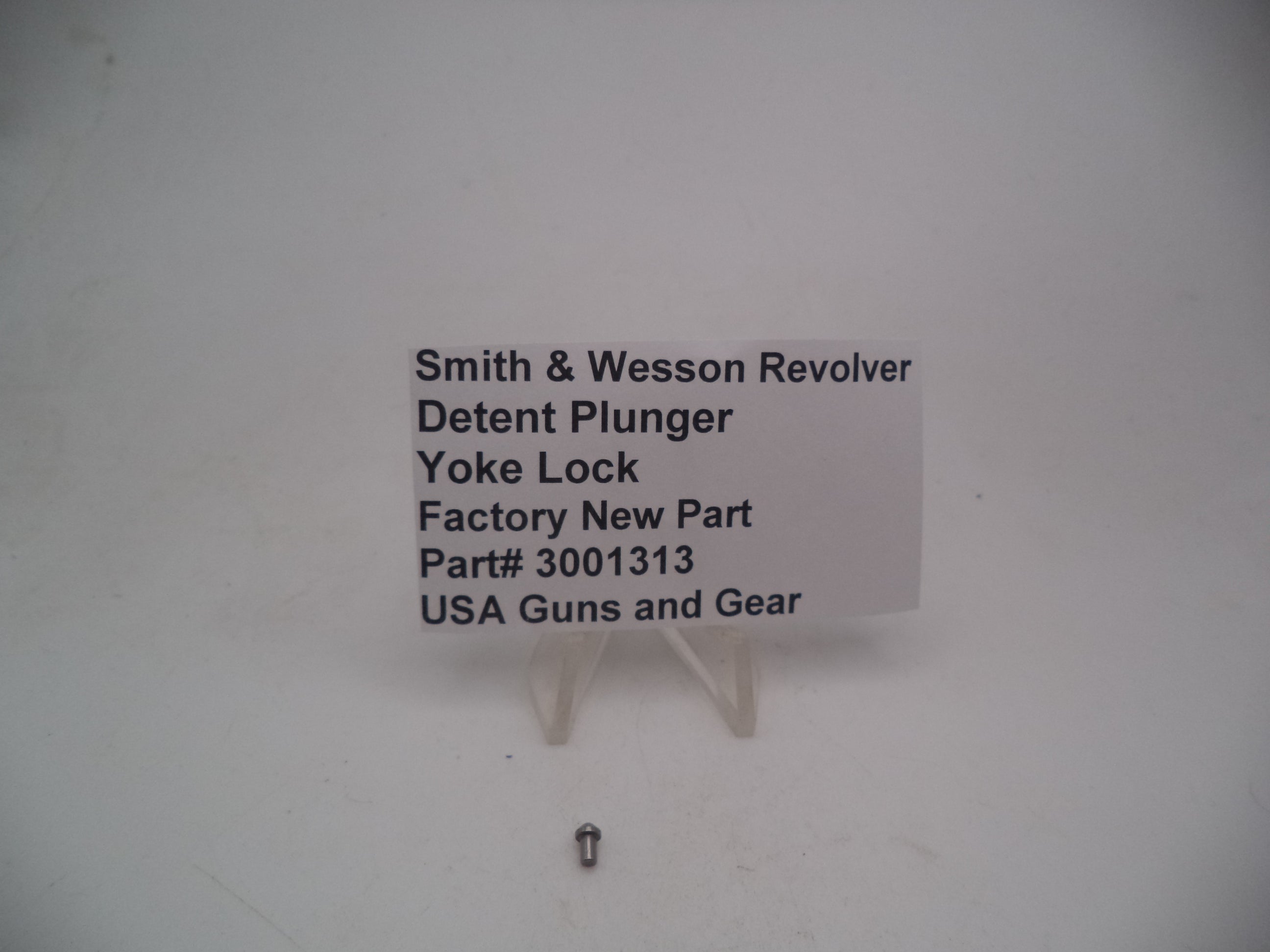 Smith & Wesson Revolver Detent Plunger Yoke Lock Factory New Part 3001313