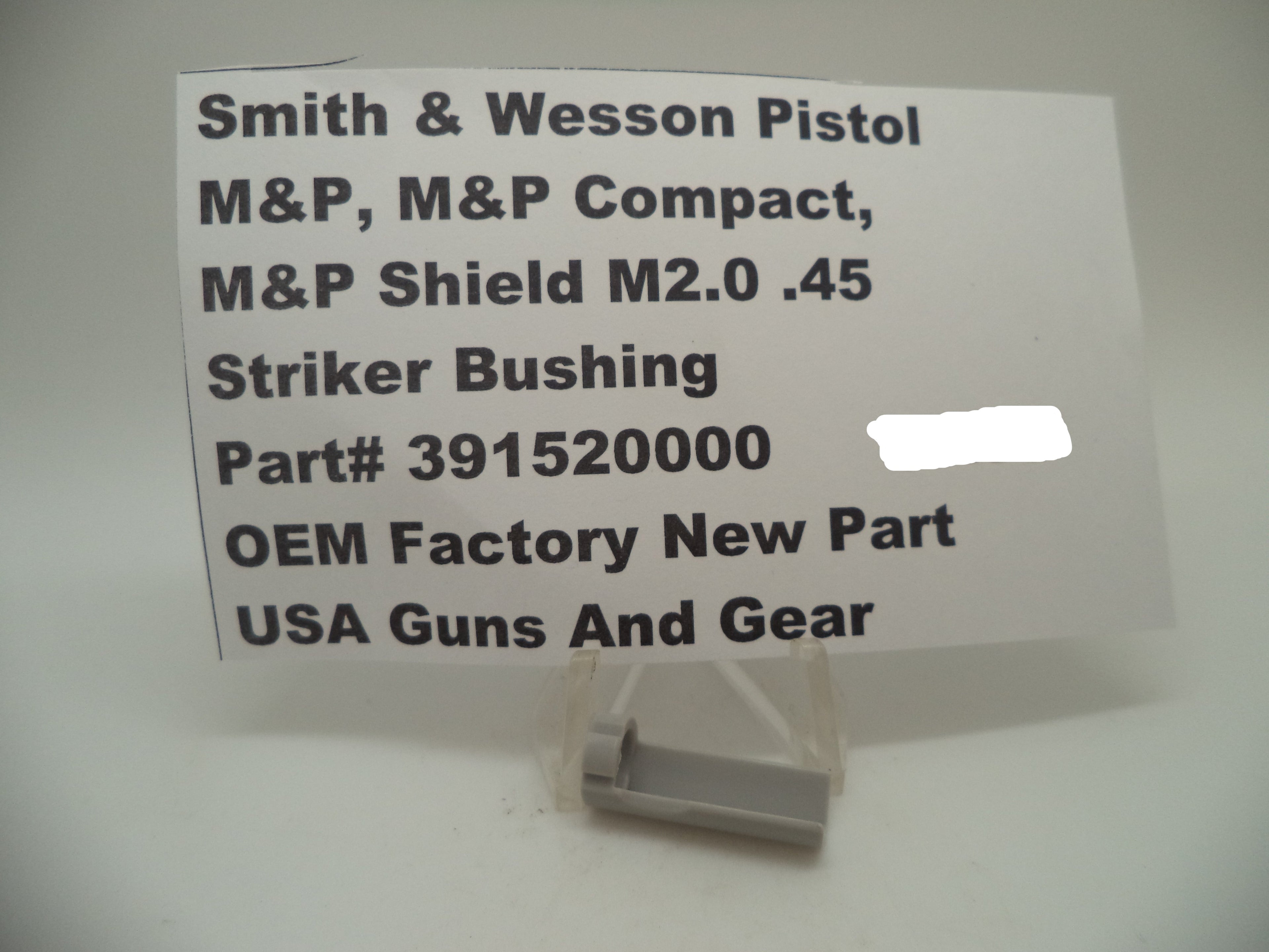Smith & Wesson M&P 45 Striker Bushing - Factory OEM Part 391520000