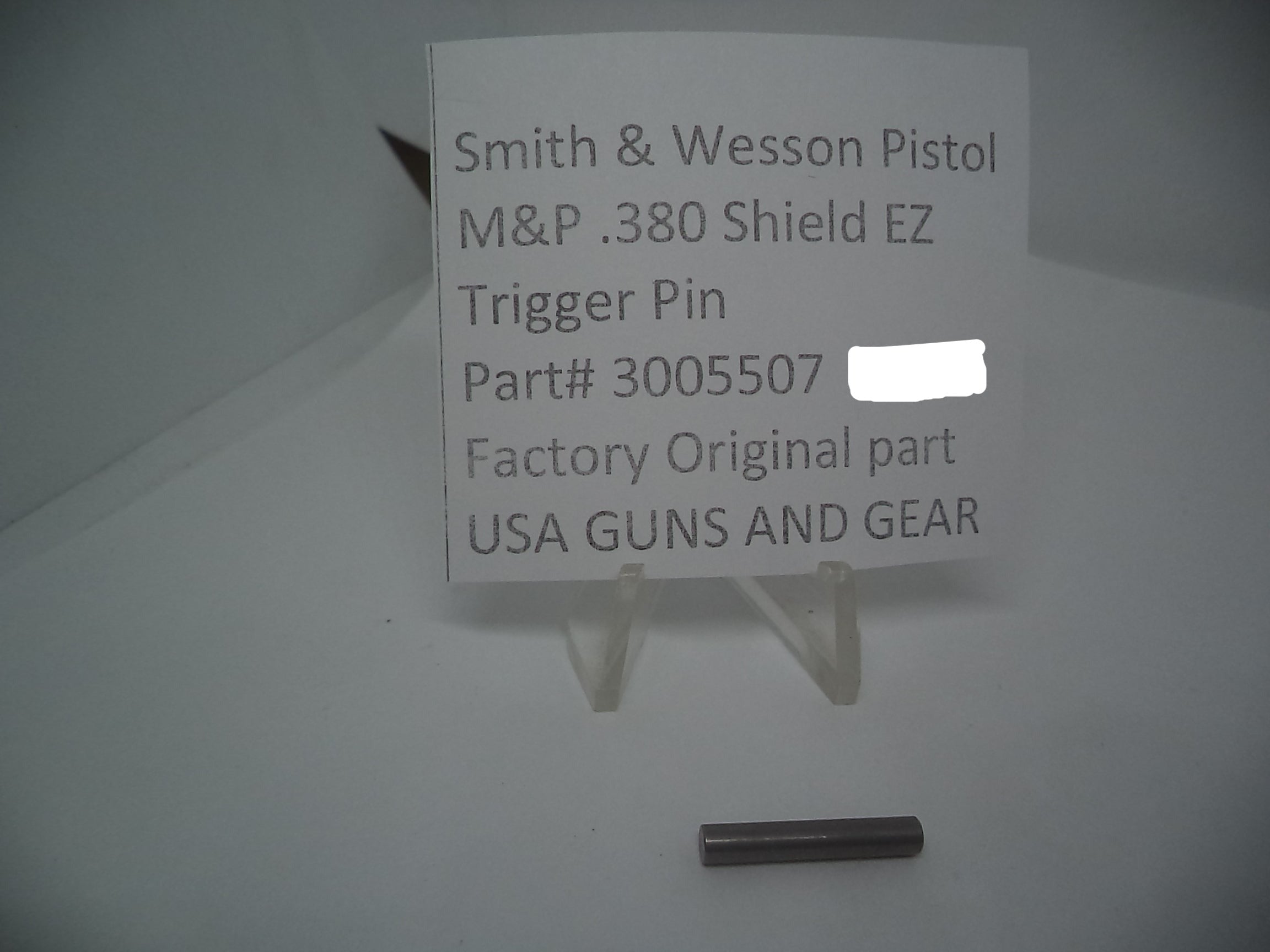 Smith & Wesson Pistol M&P 380 Shield EZ Trigger Pin 3005507