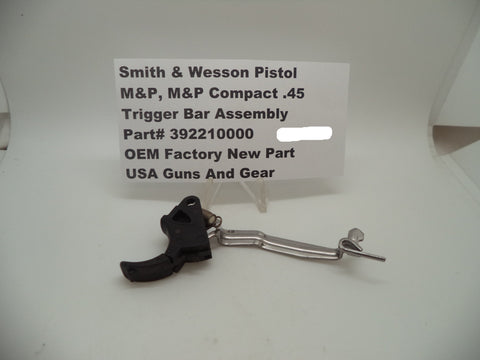 392210000 Smith & Wesson Pistol M&P 45 Trigger Bar Assembly Factory New Part