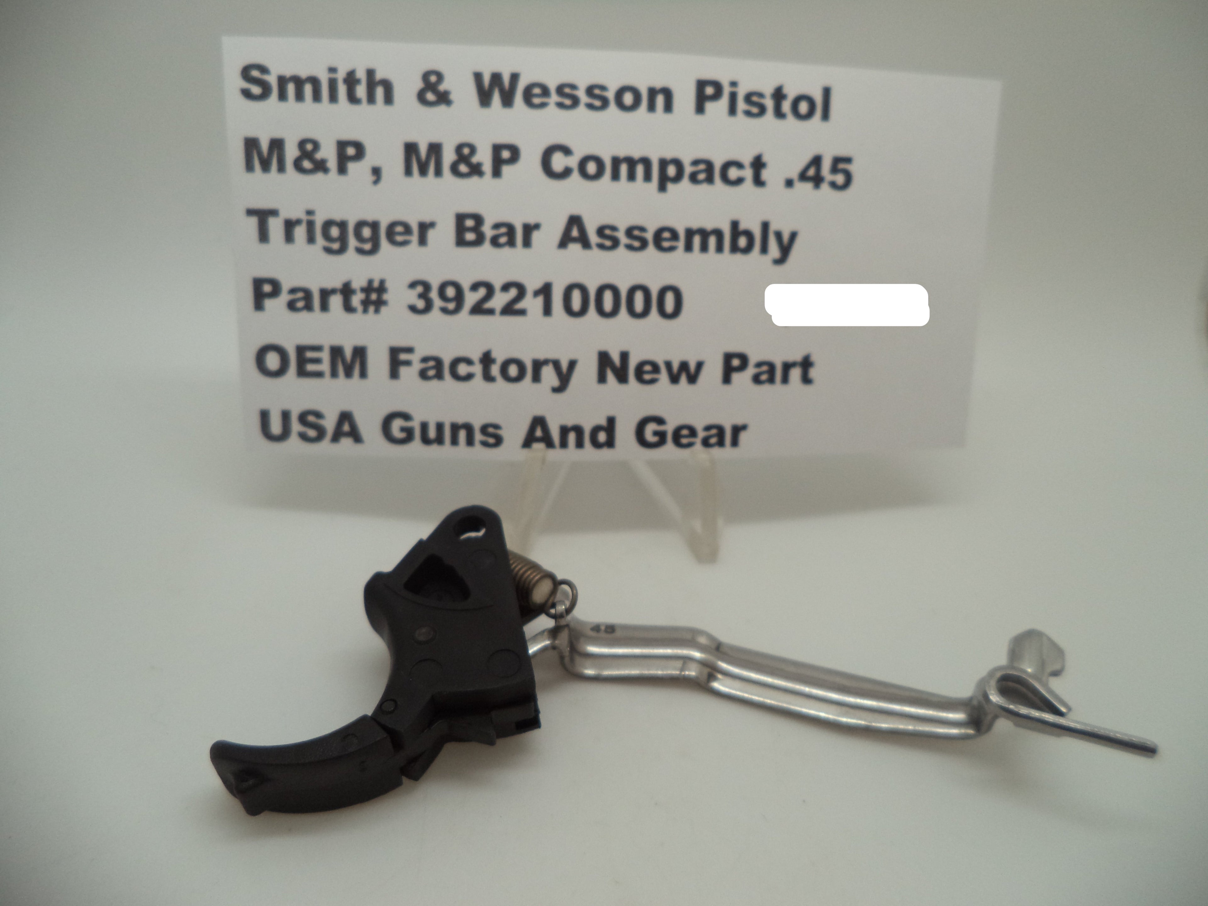 Smith & Wesson M&P 45 Trigger Bar Assembly - Factory OEM Part 392210000