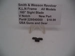 229540000 Smith & Wesson K,L,N Frame All Models .160" Sight Blade V-Notch New