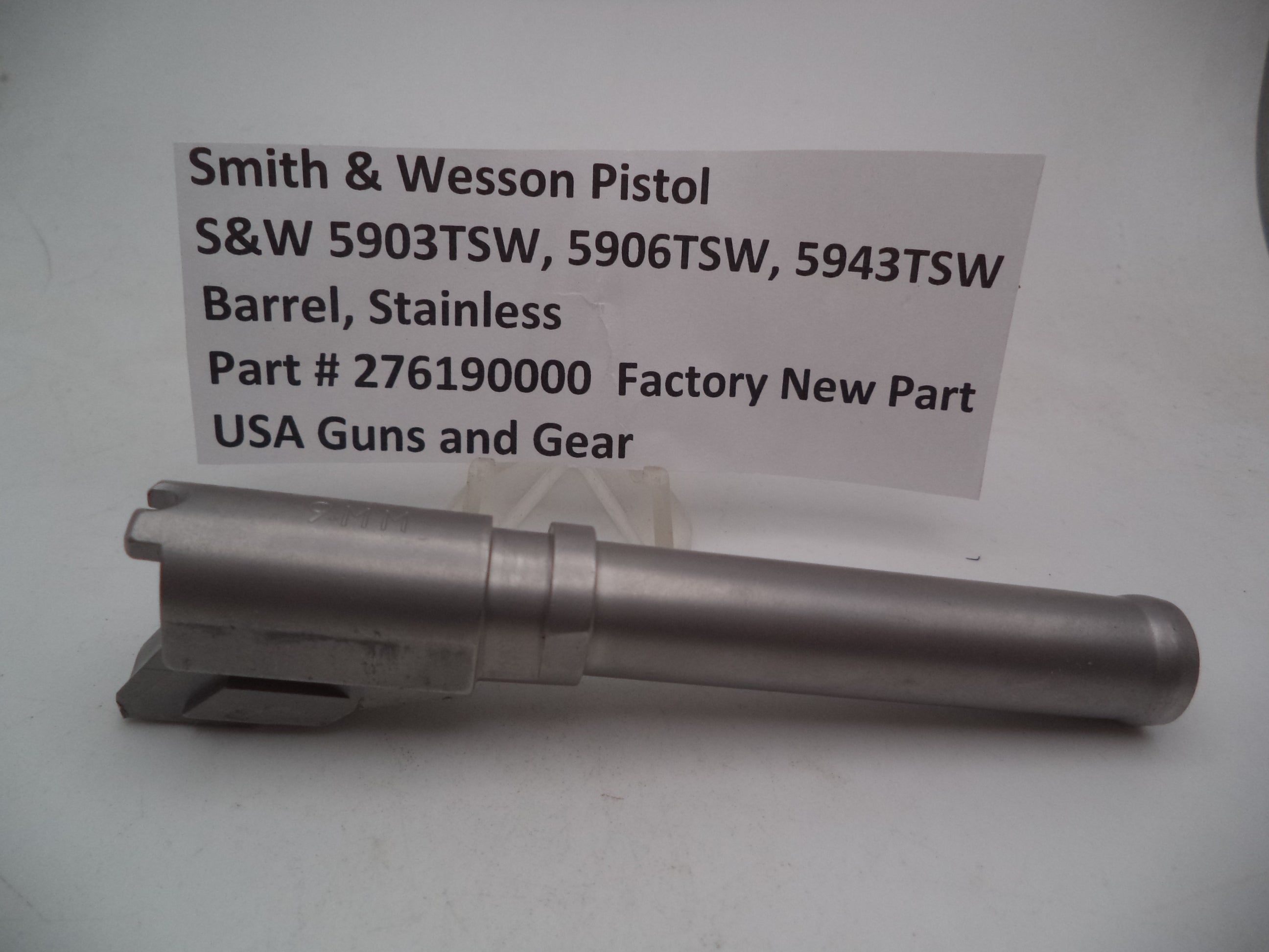 S&W Stainless Barrel 276190000 - Model 5903TSW 5906TSW 5943TSW