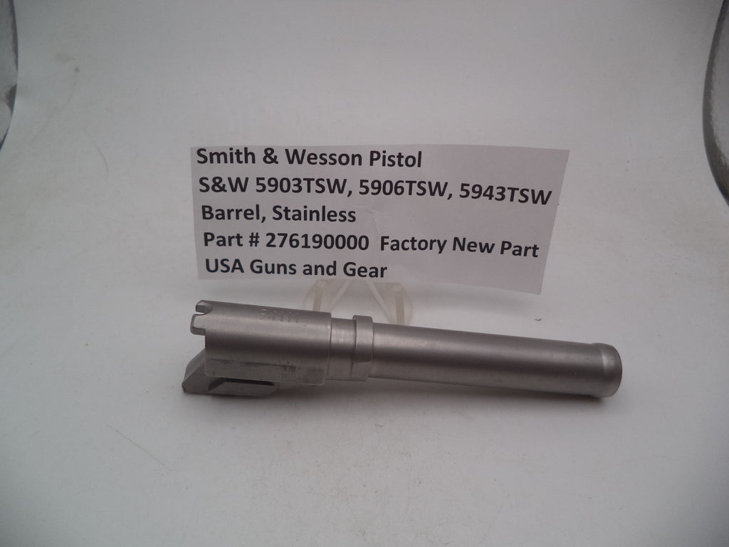 S&W Stainless Barrel 276190000 - Model 5903TSW 5906TSW 5943TSW