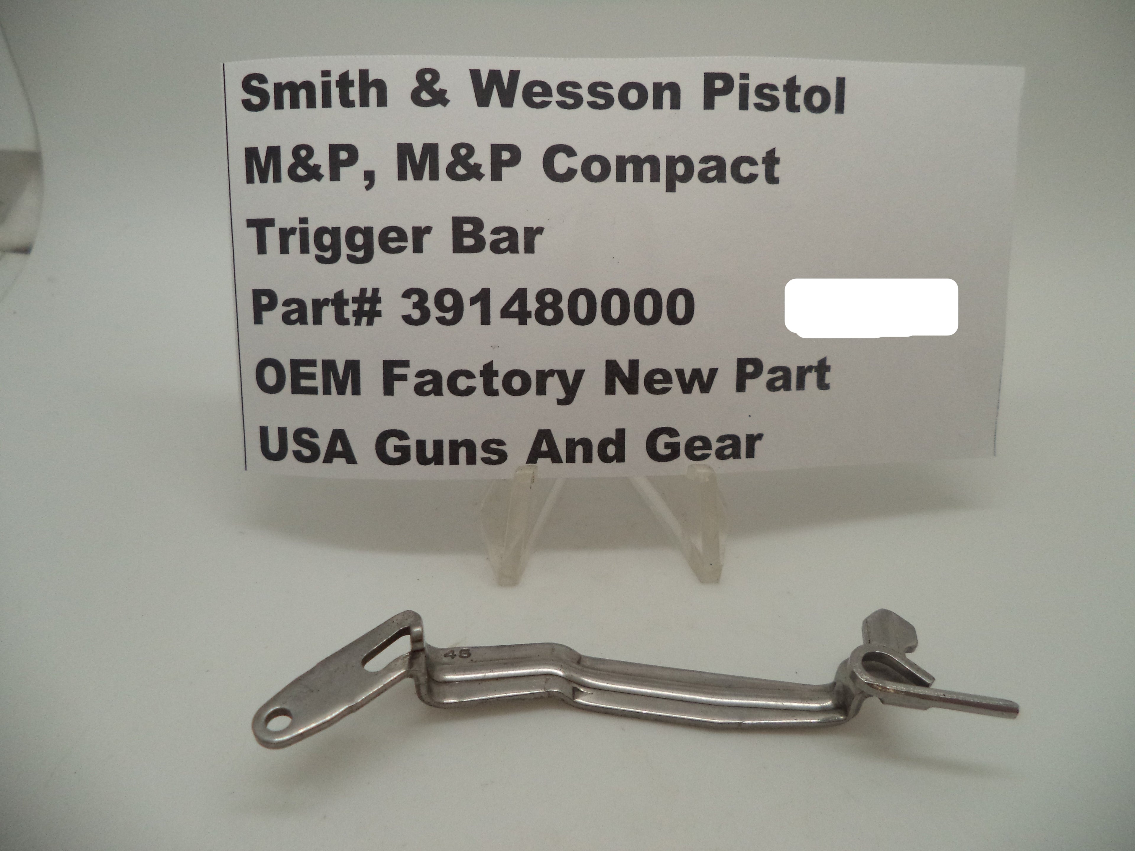Smith & Wesson M&P 45 Trigger Bar - Factory OEM Part 391480000