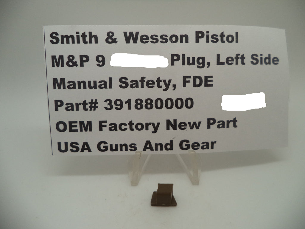 Smith & Wesson M&P Frame Plug Manual Safety FDE 1.0/2.0 | OEM 391880000