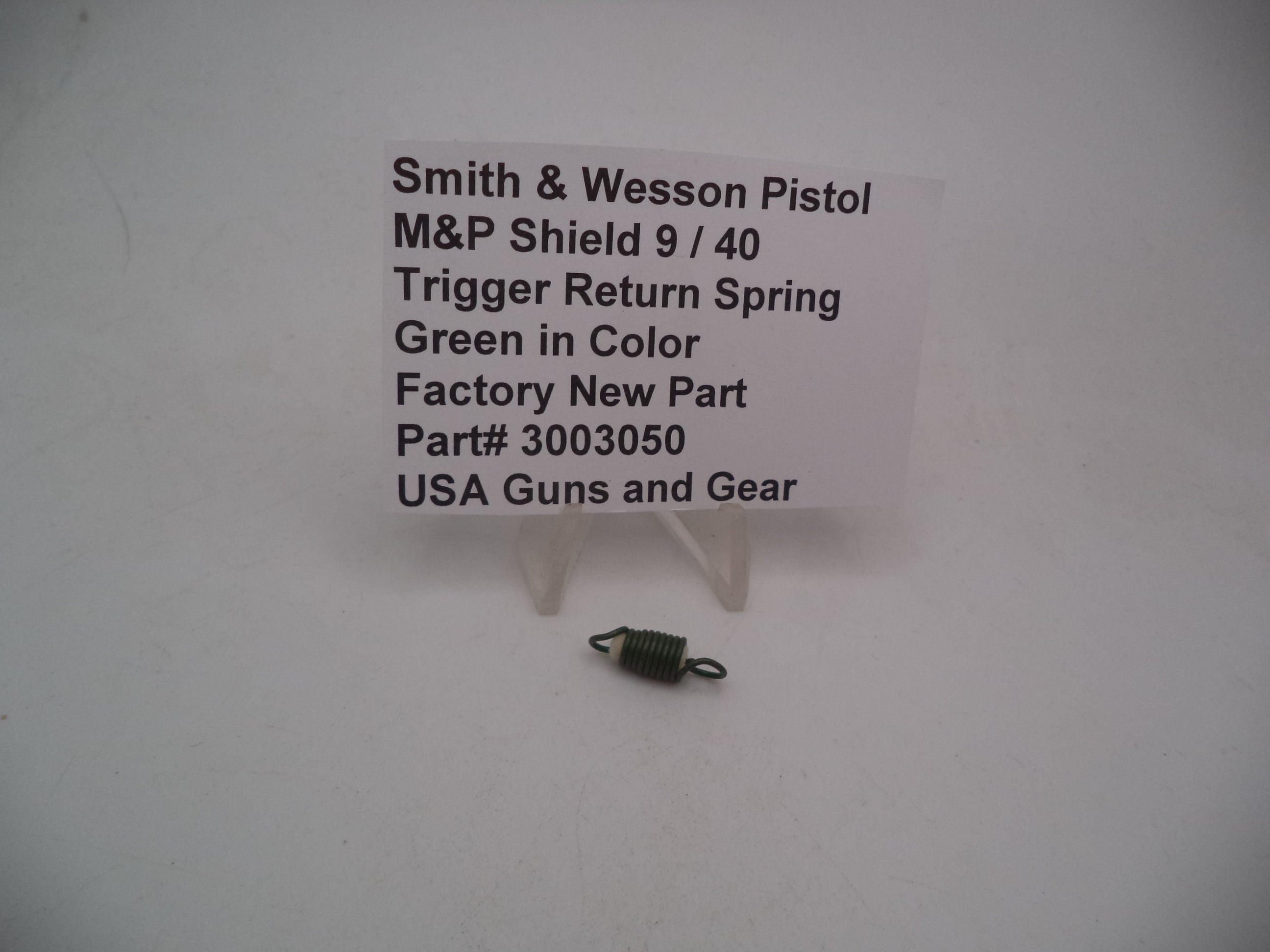 Smith & Wesson M&P Shield Trigger Return Spring - 9mm/.40 Green - Factory OEM 3003050